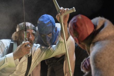 William Shakespeare: King Lear / Janez Škof, Jure Henigman and Timon Šturbej. Photo by Peter Uhan.