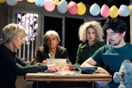 Tjaša Mislej: Mama Is the First Word / Silva Čušin, Robert Prebil, Saša Pavlin Stošić and Klemen Janežič. Photo by Peter Uhan.