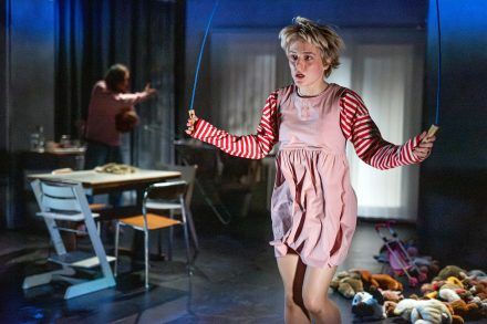 Tjaša Mislej: Prva beseda je mama / Klemen Janežič in Kaja Petrovič Foto: Peter Uhan