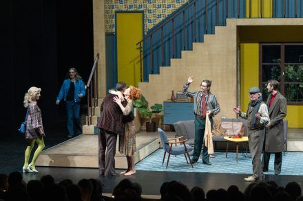 Iva Babić, Gorazd Logar, Uroš Fürst, Saša Pavček, Klemen Janežič, Valter Dragan in Robert Korošec Foto: Peter Uhan