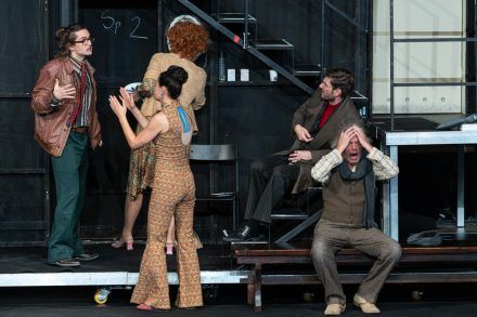 Klemen Janežič, Pia Zemljič, Saša Pavček, Robert Korošec in Valter Dragan Foto: Peter Uhan
