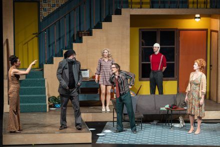 Pia Zemljič, Uroš Fürst, Iva Babić, Klemen Janežič, Robert Korošec in Saša Pavček Foto: Peter Uhan