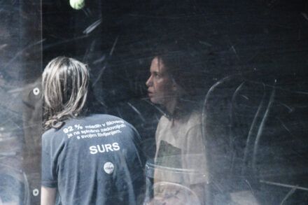 Jure Šimonka in Čarna Lampret Foto: Peter Uhan