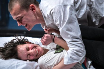 Čarna Lampret in Marko Rafolt Foto: Peter Uhan