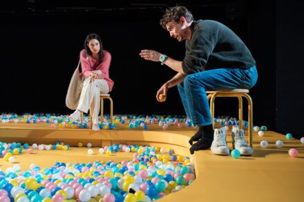 Jonathan Spector: Eureka / Saša Pavlin Stošić in Nejc Cijan Garlatti Foto: Peter Uhan