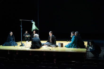 Mina Švajger, Domen Novak, Marko Mandić, Janez Škof, Jure Henigman, Tamara Avguštin, Gorazd Logar and Peter Podgoršek. Photo by Peter Uhan.