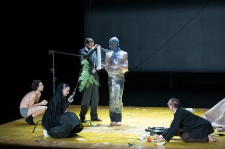 Peter Podgoršek, Mina Švajger, Domen Novak, Jure Henigman and Marko Mandić. Photo by Peter Uhan.