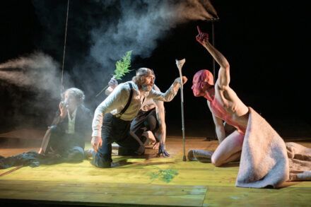 Ivana Percan Kodarin, Janez Škof and Timon Šturbej. Photo by Peter Uhan.