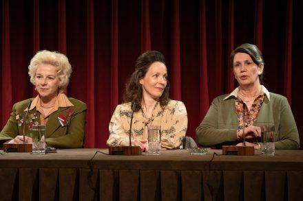 Barbara Cerar, Iva Babić in Maja Sever Foto: Peter Uhan