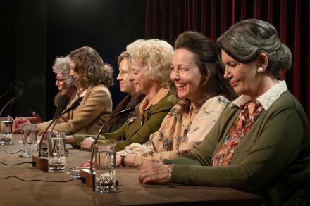 Silva Čušin, Eva Jesenovec, Vanja Plut, Barbara Cerar, Iva Babić and Maja Sever. Photo by Peter Uhan.