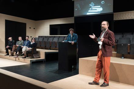 Janez Škof, Gregor Baković, Nejc Cijan Garlatti, Tamara Avguštin, Benjamin Krnetić and Marko Mandić. Photo by Peter Uhan.