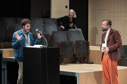 Ivan Viripajev: Iranska konferenca / Benjamin Krnetić, Saša Pavček in Marko Mandić Foto: Peter Uhan